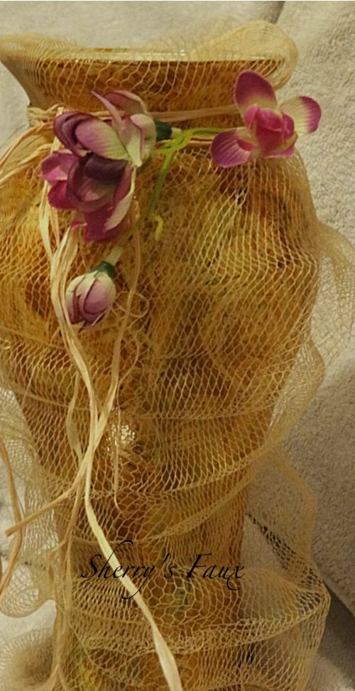 Decorating with CENTS Painted Vase